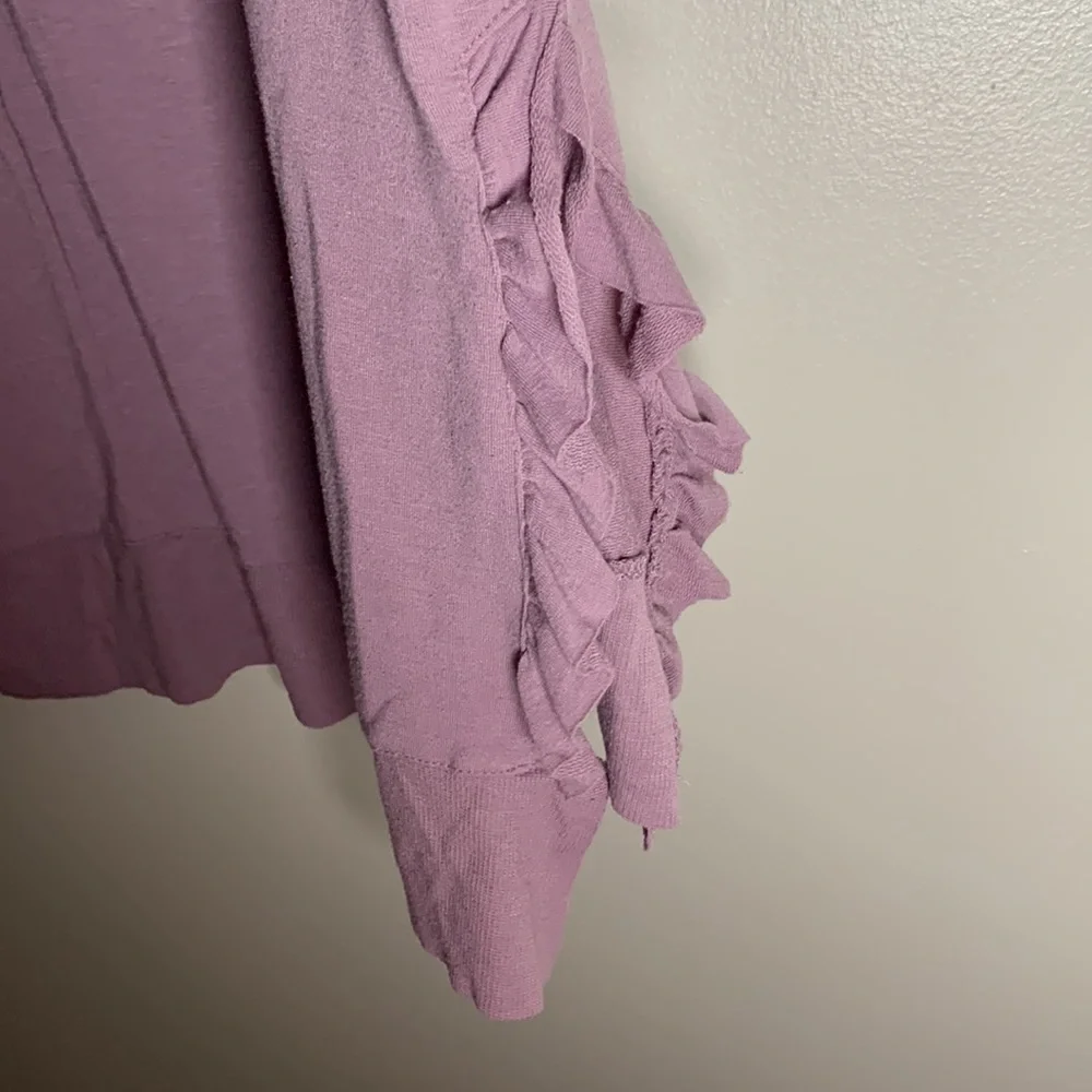 Purple ruffle tee - Picture 3 of 3